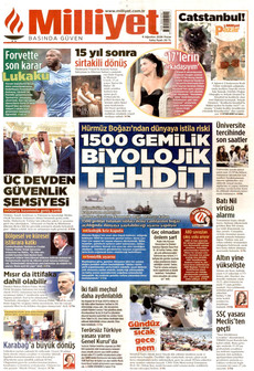 MİLLİYET 9 Ağustos 2026 Gazete Manşeti Küçük