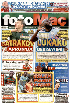 FOTOMAÇ 9 Ağustos 2026 Gazete Manşeti Küçük