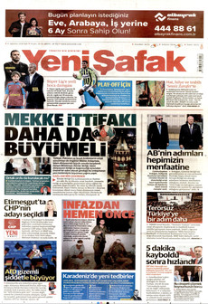 YENİ ŞAFAK 11 Ağustos 2026 Gazete Manşeti Küçük