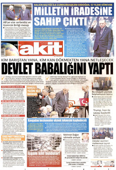 YENİ AKİT 11 Ağustos 2026 Gazete Manşeti Küçük