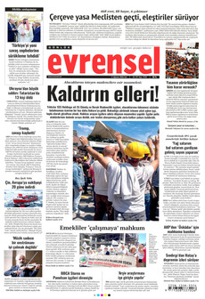 EVRENSEL 11 Ağustos 2026 Gazete Manşeti Küçük