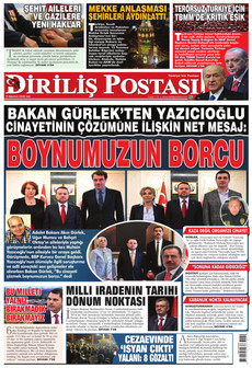 DİRİLİŞ POSTASI 11 Ağustos 2026 Gazete Manşeti Küçük