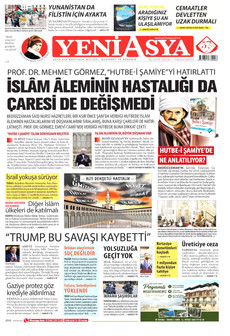 YENİ ASYA 11 Ağustos 2026 Gazete Manşeti Küçük