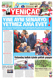 YENİÇAĞ 11 Ağustos 2026 Gazete Manşeti Küçük