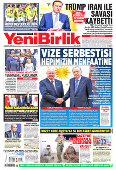 YENİBİRLİK 11 Ağustos 2026 Gazete Manşeti Küçük
