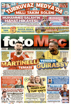 FOTOMAÇ 11 Ağustos 2026 Gazete Manşeti Küçük